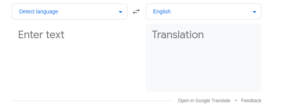 set google translater default language